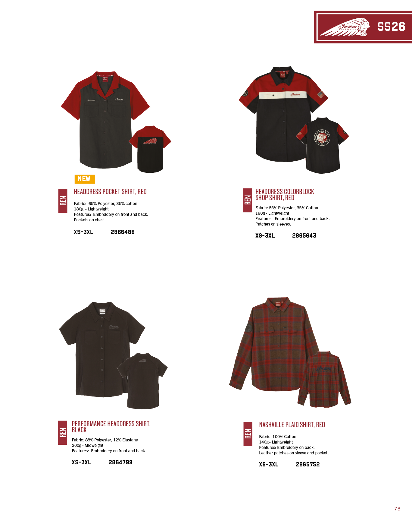 A magazine page with four different shirts and one hat on display. AI generated content